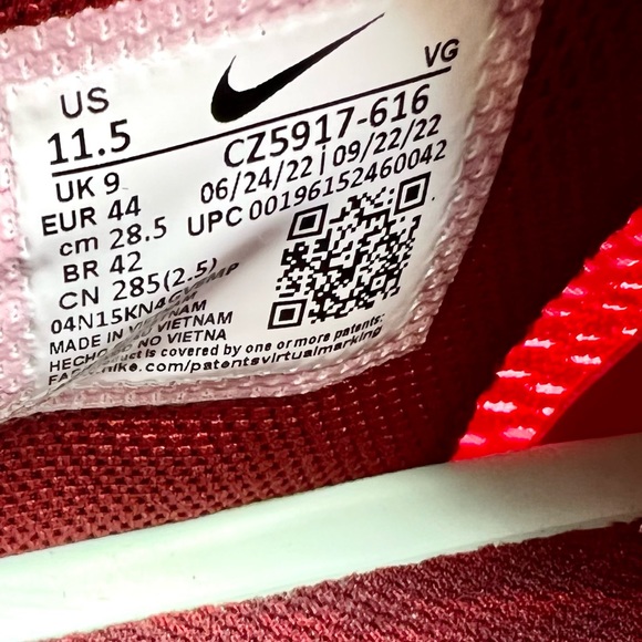 NEW Nike Women’s Hyperdiamond 4 Elite Softball Cleats Red Size 11.5 - Picture 12 of 14